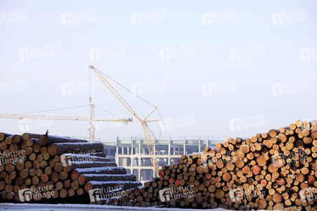 Baustelle der Tesla Gigafactory 4 in Grünheide