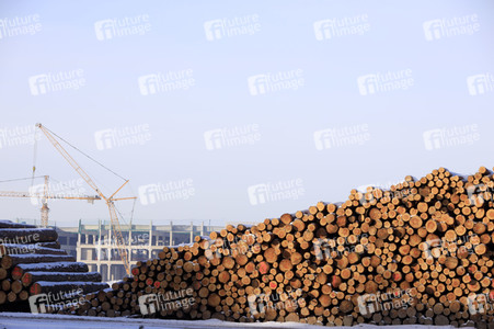 Baustelle der Tesla Gigafactory 4 in Grünheide