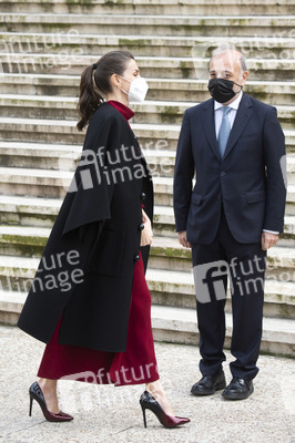 Königin Letizia besucht Ausstellung in Madrid