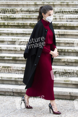 Königin Letizia besucht Ausstellung in Madrid