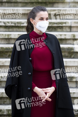 Königin Letizia besucht Ausstellung in Madrid
