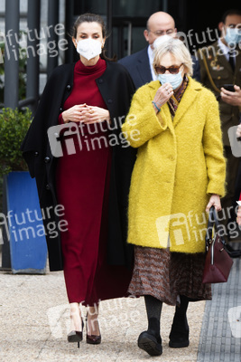 Königin Letizia besucht Ausstellung in Madrid