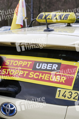 Taxifahrer Protest in Berlin