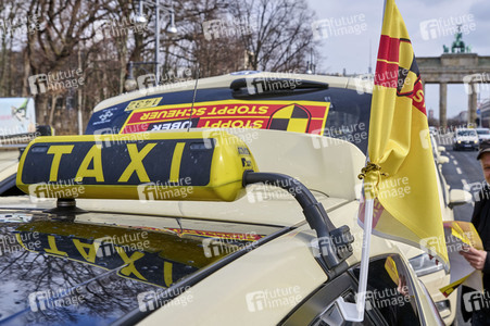 Taxifahrer Protest in Berlin