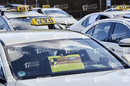 Taxifahrer Protest in Berlin
