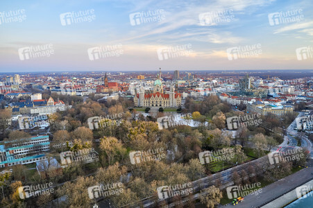 Luftbild vom Neuen Rathaus in Hannover