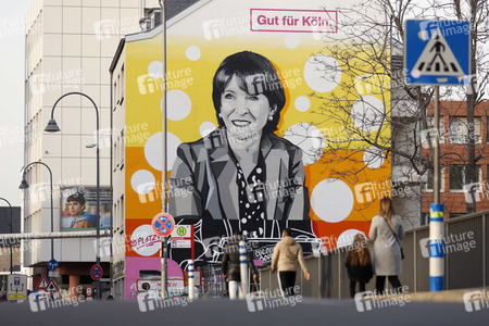 Henriette Reker Wandgemälde in Köln