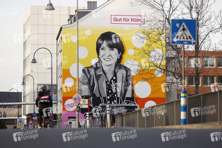 Henriette Reker Wandgemälde in Köln