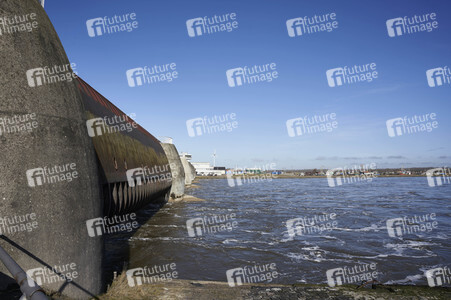 Das Eider-Sperrwerk in Wesselburenerkoog