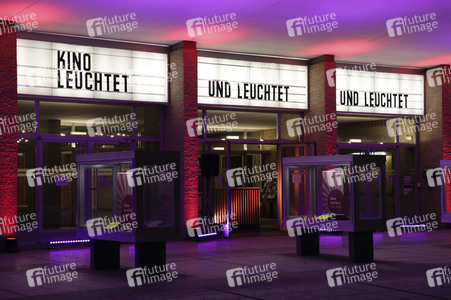 Aktion 'Kino leuchtet. Für dich.' in Berlin
