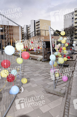 Luftballon-Aktion gegen Corona-Frust in Haar