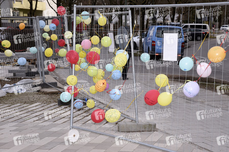 Luftballon-Aktion gegen Corona-Frust in Haar