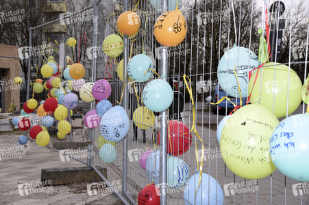 Luftballon-Aktion gegen Corona-Frust in Haar