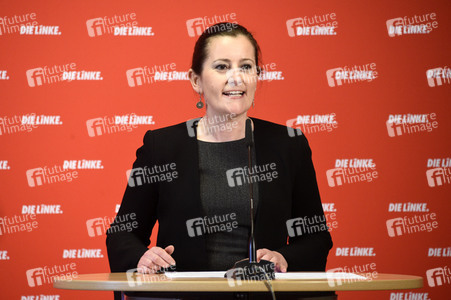 Pressekonferenz mit Janine Wissler in Berlin