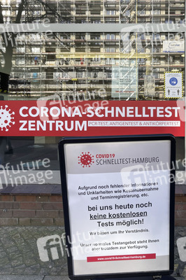 Corona Teststelle in Hamburg