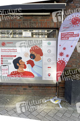 Corona Teststelle in Hamburg
