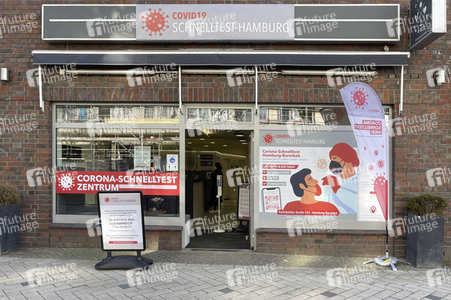 Corona Teststelle in Hamburg