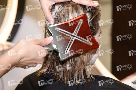 Friseurbesuch von Sarah Valentina Winkhaus in München