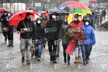 Gedenken an Karl Liebknecht und Rosa Luxemburg in Berlin