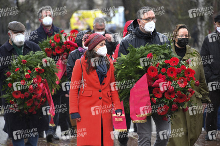Gedenken an Karl Liebknecht und Rosa Luxemburg in Berlin