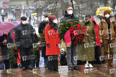 Gedenken an Karl Liebknecht und Rosa Luxemburg in Berlin