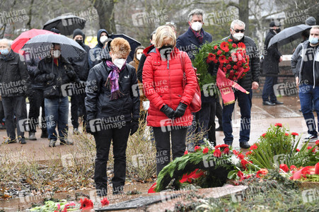 Gedenken an Karl Liebknecht und Rosa Luxemburg in Berlin