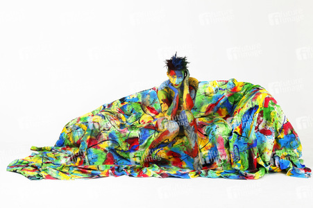 'Internationaler Tag der Farbe / International Color Day'-Bodypainting