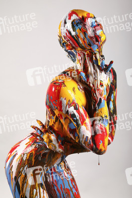 'Internationaler Tag der Farbe / International Color Day'-Bodypainting