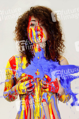 'Internationaler Tag der Farbe / International Color Day'-Bodypainting