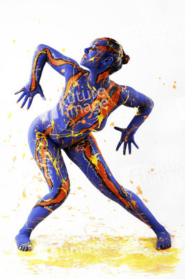 'Internationaler Tag der Farbe / International Color Day'-Bodypainting