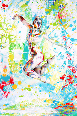 'Internationaler Tag der Farbe / International Color Day'-Bodypainting