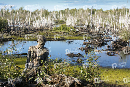 'Welttag des Holzes / World Wood Day'-Bodypainting