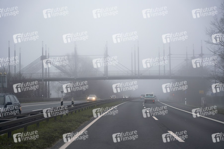 Symbolfoto Nebel im Straßenverkehr