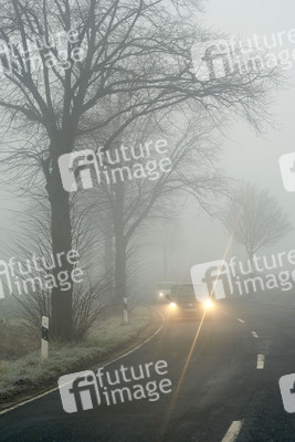 Symbolfoto Nebel im Straßenverkehr