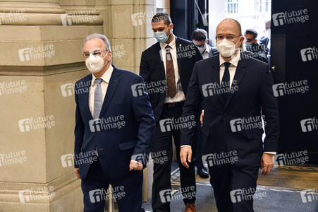 Fototermin mit Reiner Haseloff und Denys Schmyhal in Berlin