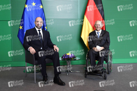 Fototermin mit Wolfgang Schäuble und Denys Schmyhal in Berlin