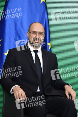 Fototermin mit Wolfgang Schäuble und Denys Schmyhal in Berlin
