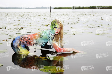 'Weltwassertag / World Water Day'-Bodypainting