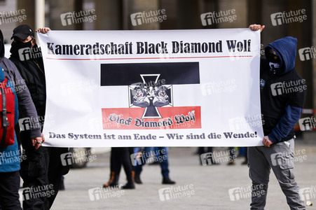 Demonstration von Rechtsextremisten und Reichsbürgern in Berlin