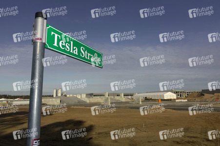 Baustelle der Tesla Gigafactory 4 in Grünheide