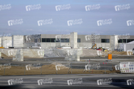 Baustelle der Tesla Gigafactory 4 in Grünheide