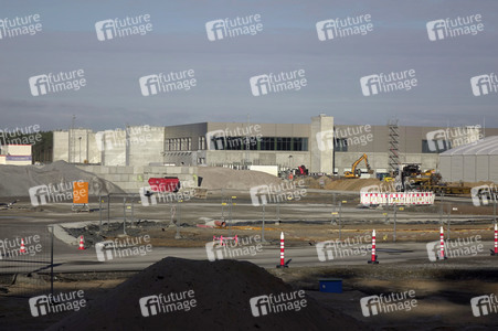 Baustelle der Tesla Gigafactory 4 in Grünheide