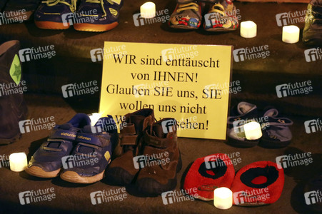 Protest gegen Schulschließungen in Görlitz