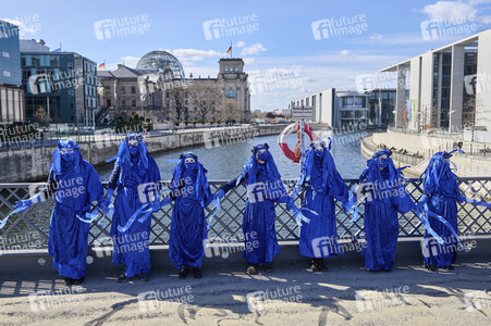 Extiction Rebellion Protest zum zum Weltwassertag