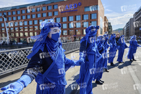 Extiction Rebellion Protest zum zum Weltwassertag