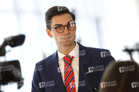 Pressestatement von Sepp Müller in Berlin