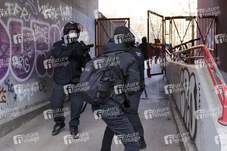 Räumung der Kiezkneipe 'Meuterei' in Berlin