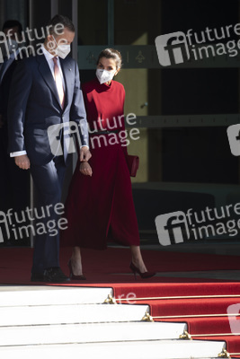Abflug der Royals nach Andorra in Madrid