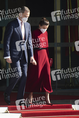 Abflug der Royals nach Andorra in Madrid