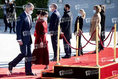 Abflug der Royals nach Andorra in Madrid